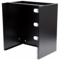StarTech.com Wall Mount Patch Panel Rack - 15U Wall Mount Rack - 2 Post Open Frame Rack - Wall Mount Network Patch Panel (WALLMNT12) - Wall mount bracket - black - 12U