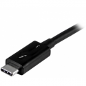 StarTech.com Active 40Gbps Thunderbolt 3 Cable - 3.3ft / 1m - Black - 5k 60Hz / 4k 60Hz - Certified TB3 Charger Cord w /  100W Power Delivery (TBLT3MM1MA) - Thunderbolt cable - USB-C (M) to USB-C (M) - Thunderbolt 3  /  USB  /  DisplayPort - 1 m - 4K support - black - for P / N: CDP2HDUACP, CDP2HDUACPW, TB33A1C, TB3DK2DPM2, TB3DOCK2DPPD, TB3DOCK2DPPU, TBDOCKHDPBC