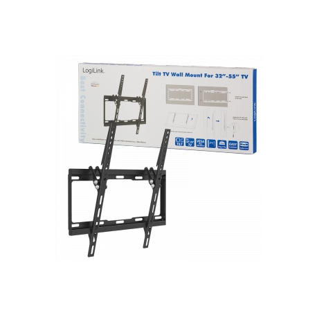 LogiLink - Bracket - for flat panel - solid cold pressed steel - screen size: 32"-55" - wall-mountable - 3