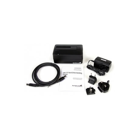 StarTech.com SuperSpeed USB 3.0 to SATA Hard Drive Docking station for 2.5 / 3.5 HDD - HDD Docking station - SATA Dock - HDD docking station - bays: 1 - 2.5", 3.5" - SATA 3Gb / s - USB 3.0 - black - for P / N: PEXUSB3S24, PEXUSB3S44V, SVA12M2NEUA, SVA12M5NA, USBDUP15, USBDUPE115, USBDUPE17 - 2