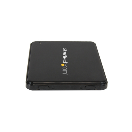 StarTech.com 2.5in USB 3.0 External SATA III SSD Hard Drive Enclosure with UASP - Portable External USB HDD with Tool-less Installation (S2510BPU33) - Storage enclosure - 2.5" - SATA 6Gb / s - USB 3.0 - black - for P / N: HB30AM4AB, USB3VDOCKD, USBDUP15, USBDUPE115, USBDUPE17 - 2