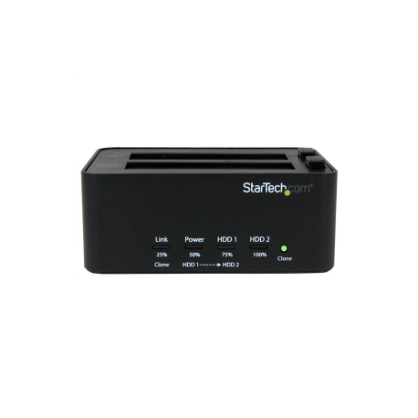StarTech.com Dual Bay USB 3.0 Duplicator and Eraser Dock for 2.5" & 3.5" SATA SSD HDD - 1:1 Standalone Cloner & Wiper Docking Station (SATDOCK2REU3) - Hard drive duplicator - 2 bays (SATA-300) - for P / N: SVA12M5NA - 1