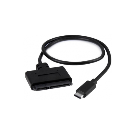 StarTech.com USB C to SATA Adapter - External Hard Drive Connector for 2.5" SATA Drives - SATA SSD  /  HDD to USB C Cable (USB31CSAT3CB) - Storage controller - 2.5", 3.5" - SATA 6Gb / s - USB 3.1 (Gen 2) - black - 3