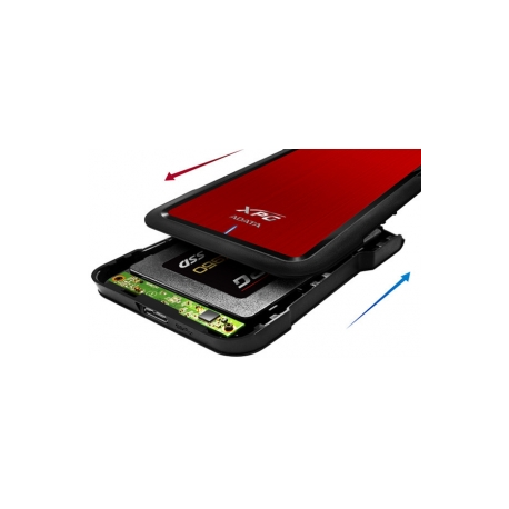 ADATA XPG EX500 - Storage enclosure - 2.5" - SATA 6Gb / s - USB 3.1 - red - 8